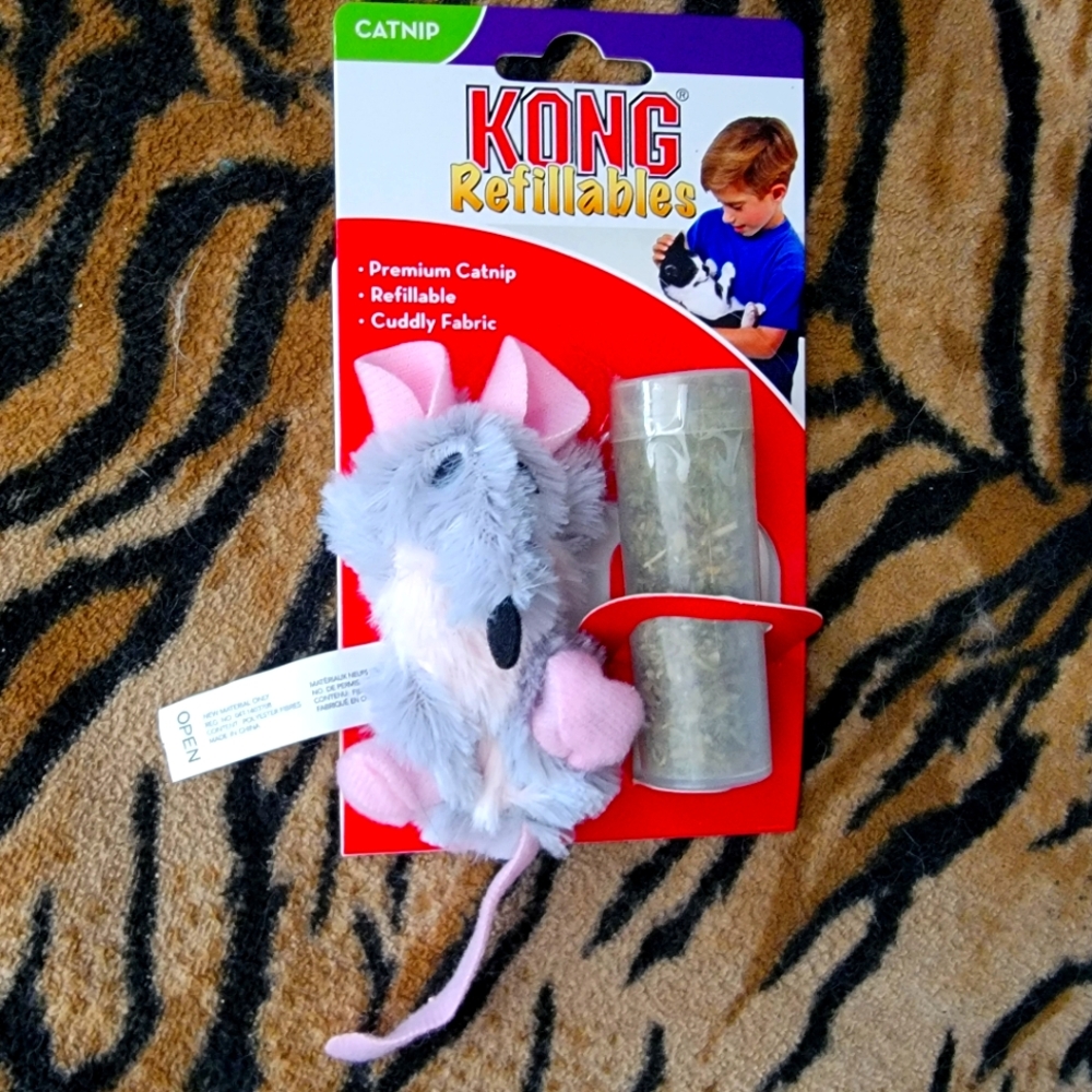 KONG Cat Refillables Mouse Toy with Catnip